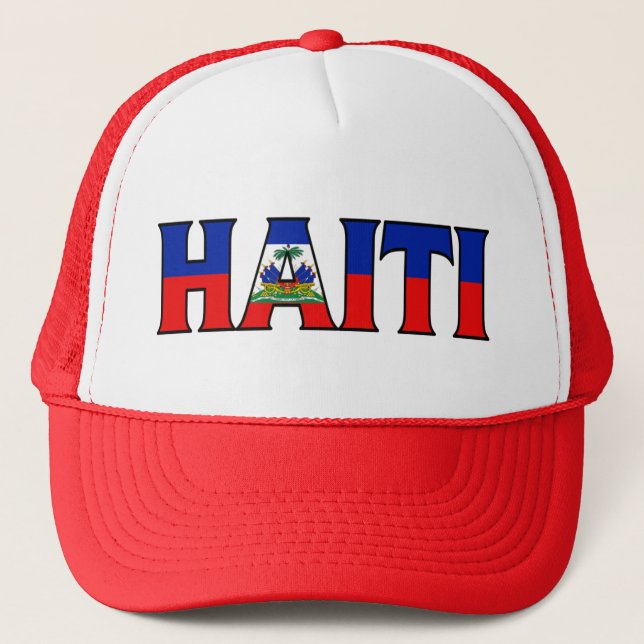 Haiti Trucker Trucker Hat (Front)
