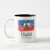 Haiti Watercolor Flag | Caribbean Heritage