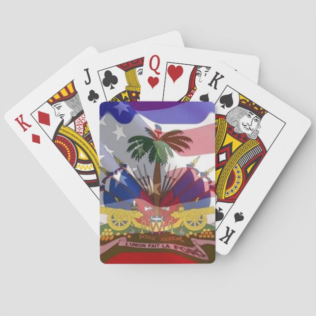 Haitian-American playing cards (Back)