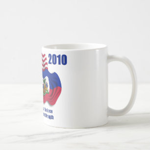 Haitian & American Waving Flags for Haiti Coffee Mug