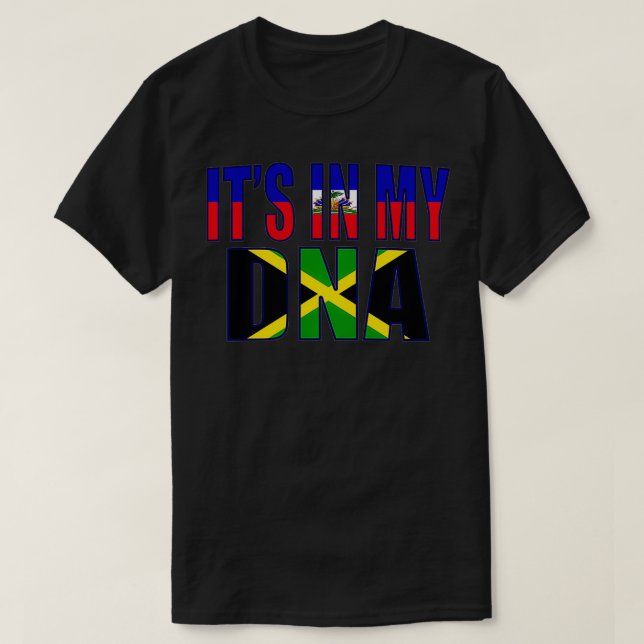 Haitian And Jamaican Mi Flag DNA Heritage Pullover (Design Front)