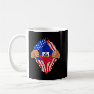 Haitian Blood Inside Me Haiti Flag Gift Coffee Mug