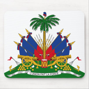 Haitian Coat of Arms (Haiti) Mouse Mat