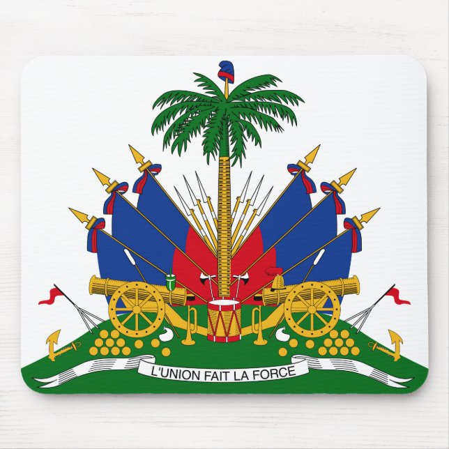 Haitian Coat of Arms (Haiti) Mouse Mat (Front)