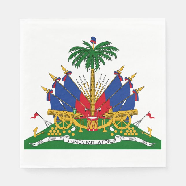 Haitian Coat of Arms (Haiti) Napkin (Front)