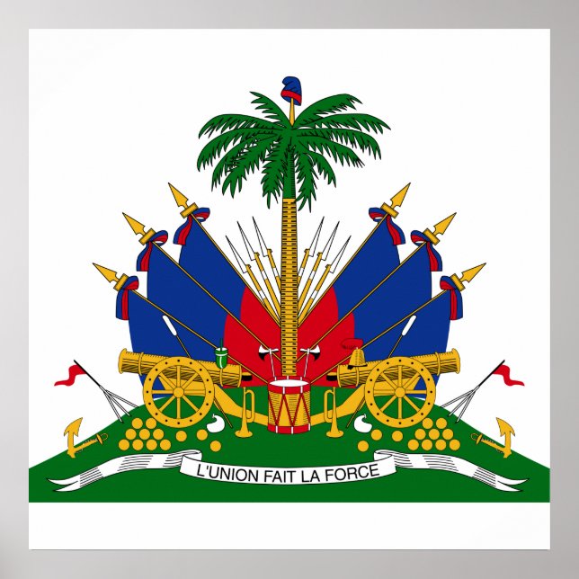 Haitian Coat of Arms (Haiti) Poster (Front)