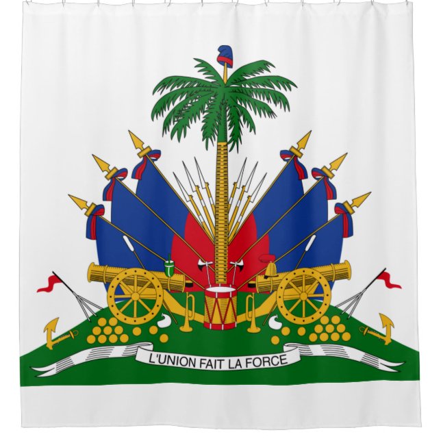 Haitian Coat of Arms (Haiti) Shower Curtain (Front)