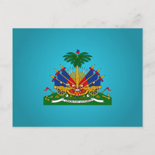 Haitian coat of arms postcard