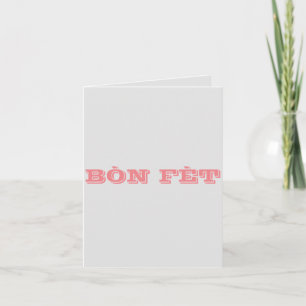 Haitian Creole Christian Birthday Card