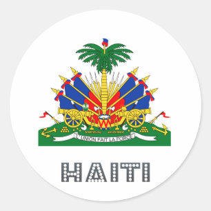 Haitian Emblem Classic Round Sticker