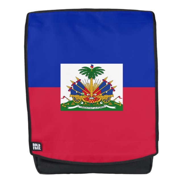 Haitian flag backpack (Front)