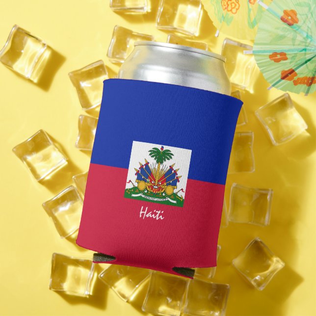 Haitian Flag can cooler & Haiti party /sports (In Situ Summer)