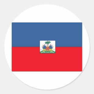 Haitian Flag Classic Round Sticker