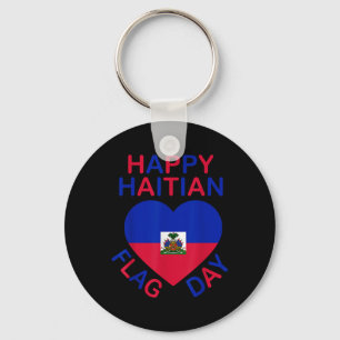 Haitian Flag Day Love Haiti Heart Haitian Roots Ha Key Ring