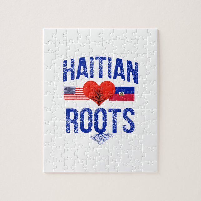 Haitian flag designs jigsaw puzzle (Vertical)