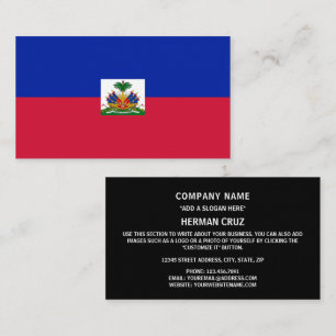 Haitian Flag, Flag of Haiti Business Card