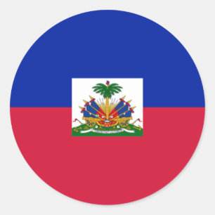Haitian Flag, Flag of Haiti Classic Round Sticker