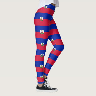 Haitian flag leggings
