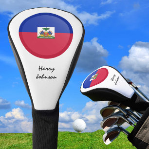 Haitian Flag & Monogrammed Golf Clubs Covers