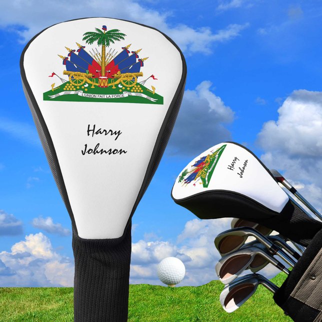 Haitian Flag & Monogrammed Golf Clubs Covers (Creator Uploaded)