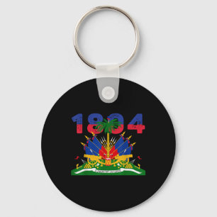 Haitian Flag Pride 1804 Independence Day Haiti Roo Key Ring