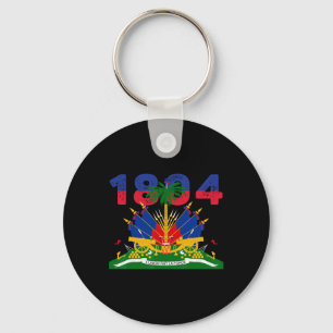 Haitian Flag Pride 1804 Independence Day Haiti Roo Key Ring