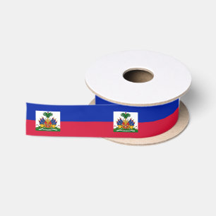 Haitian Flag Ribbon, Haiti holiday /sports Satin Ribbon