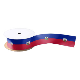 Haitian flag ribbon satin ribbon