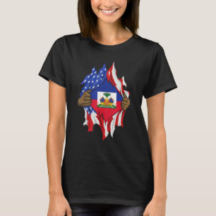 Haitian Heritage Month 1804 American Haitian Flag T-Shirt