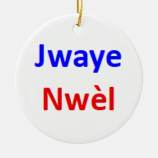 haitian jwaye nwel ceramic tree decoration