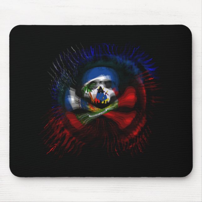 Haitian Pirate Flag Mouse Mat (Front)