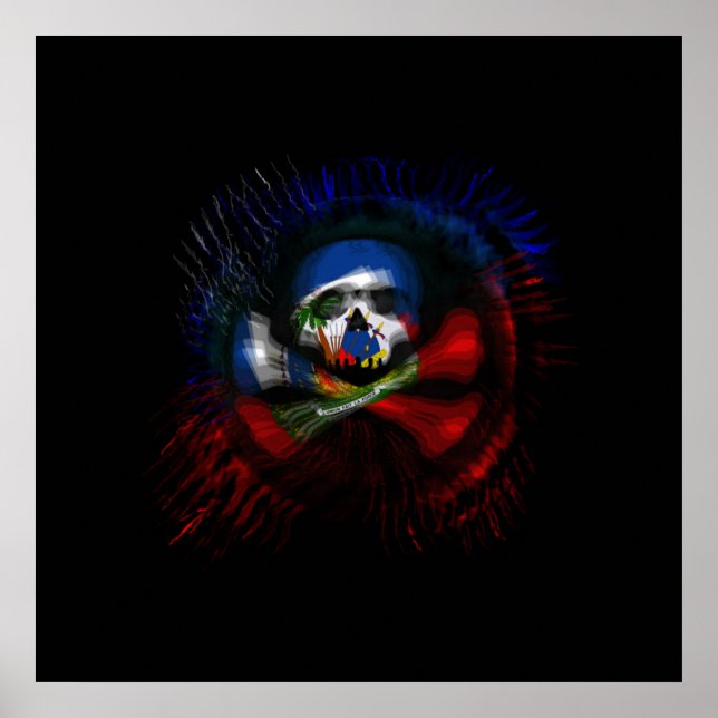 Haitian Pirate Flag Poster (Front)