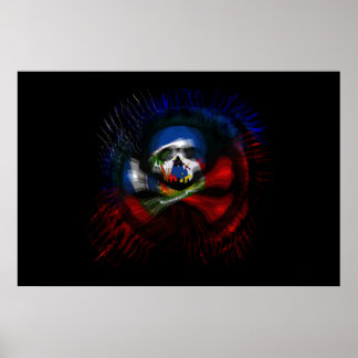 Haitian Pirate Flag Poster