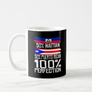 Haitian Puerto Rican Pride Heritage Funny Gift Coffee Mug