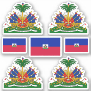 Haitian state symbols / coat of arms and flag