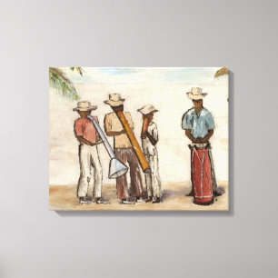 Haitian Street Musicians Canvas Print
