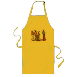 Haitian Street Musicians Long Apron