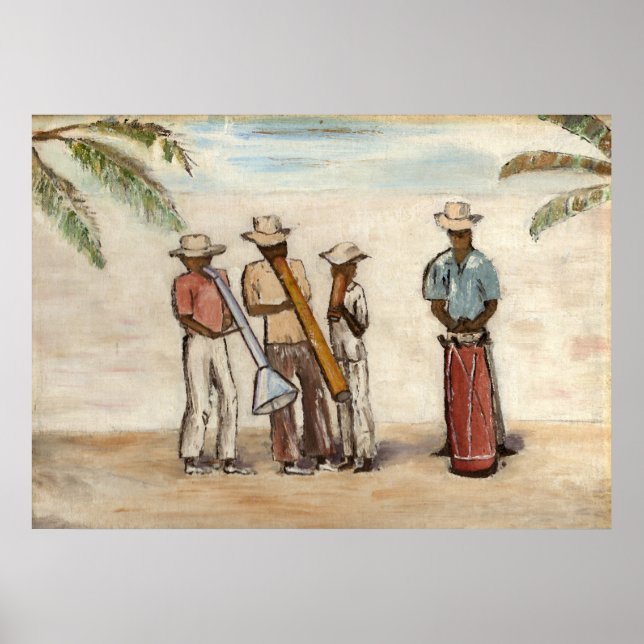Haitian Street Musicians Poster (Front)