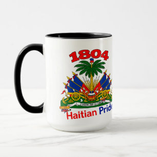 **Haitian Vibes 1804 Coat of Arms Two-Tone Mug** Mug