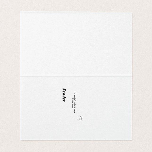 Haji Firuz folded Card (Inside Unfolded)