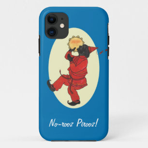 Haji Firuz in Red with Black Face and Tambourine iPhone 11 Case