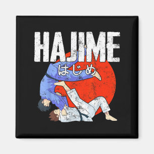 Hajime Funny Judo Sports Japanese Martial Arts Magnet