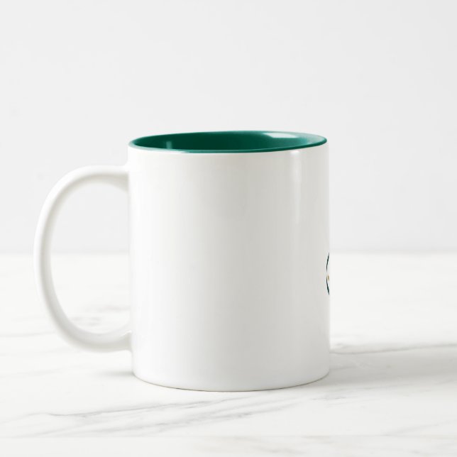 Hajj Mabroor Mug Green and Golden (Left)