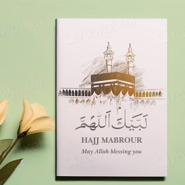 Hajj Mabrour Card  Islamic Labayka Allahouma  (Creator Uploaded)
