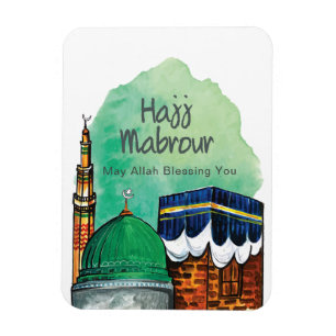 Hajj Mabrour, Holy Kaaba in Mecca Saudi Arabia Magnet