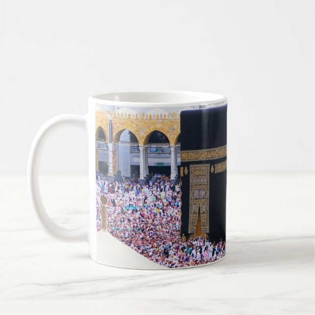 Hajj Mubarak Holy Kaaba Mecca Islamic Devotional  Coffee Mug (Left)