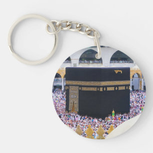 Hajj Mubarak Holy Kaaba Mecca Islamic Devotional  Key Ring