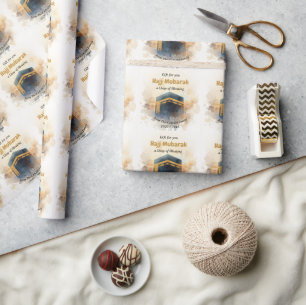 Hajj Mubarak Personalised gift For Hajj Wrapping Paper