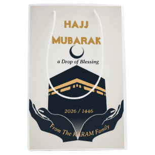 Hajj Mubarak Personalised  Medium Gift Bag