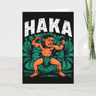 Haka Dance Funny Maori Dance Culture Outfit  Card